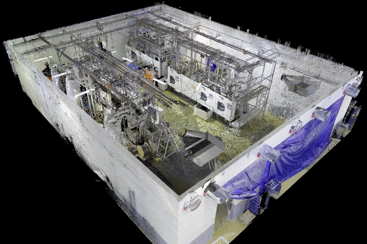 Scan 3D usine de traitement Maillotte